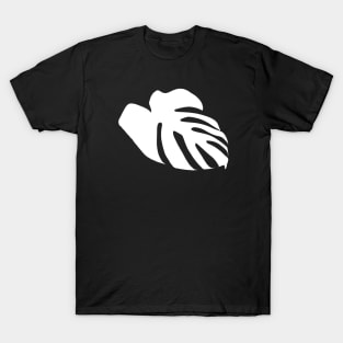 White Monstera Leaf T-Shirt